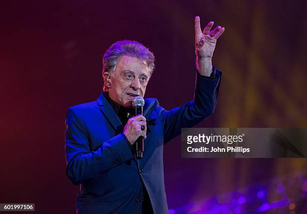 Frankie Valli of The Four Seasons performs during the BBC Proms In The Park at Hyde Park on September 10, 2016 in London, England.