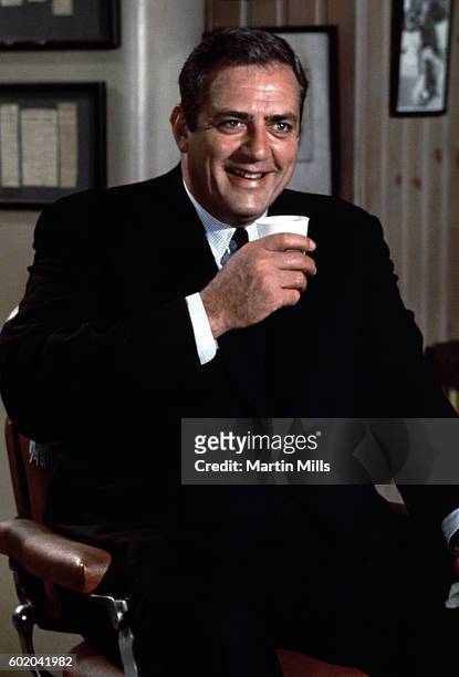 Actor Raymond Burr, plays the role of Chief of Detectives Robert T. Ironside, during the filming of "Ironside" circa 1975 in Los Angeles, California.