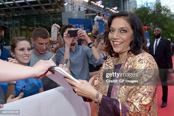 Director Mira Nair attends the "Queen of Katwe" premiere during the 2016 Toronto International Film Festival at Roy Thomson Hall on September 10,...