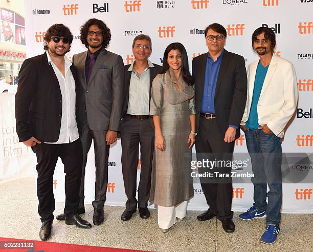 Honey Trehan, Abhishek Chaubrey,Vijay Kumar Swami, Konkona Sen Sharma, Ashish Bhatnagar and Sagar DesaiÊattend the premiere of "A Death In The Gunj"...
