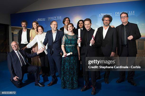 French actor Eric Elmosnino, former French culture minister Frederic Mitterrand, French actress Ana Girardot, French actress Francoise Arnoul, US...