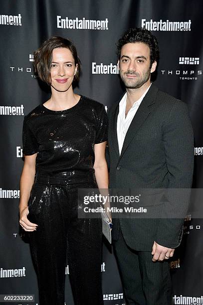 Actors Rebecca Hall and Morgan Spector attend Entertainment Weekly's Toronto Must List party at the Thompson Hotel on September 10, 2016 in Toronto,...