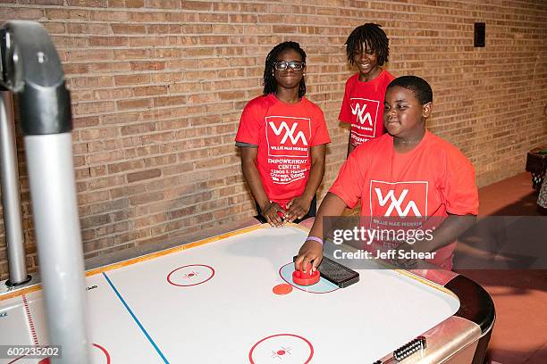 General view of atmosphere at the Nickelodeon Road To Worldwide Day of Play With Dwyane Wade at Willie Mae Morris Empowerment Center on September 10,...