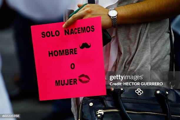 Catholic activists march to protest against President Enrique Pena Nieto proposal to legalize same-sex marriage, in Guadalajara, Mexico, on September...