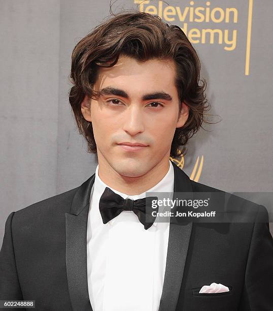 Actor Blake Michael arrives at the 2016 Creative Arts Emmy Awards at Microsoft Theater on September 10, 2016 in Los Angeles, California.