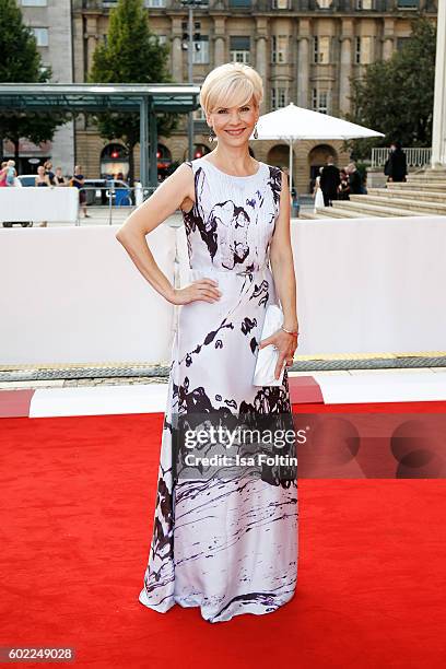 German actress Andrea Kathrin Loewig attends the Leipzig Opera Ball 2016 on September 10, 2016 in Leipzig, Germany.