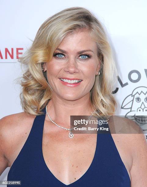 Actress Alison Sweeney attends the 6th Annual Hero Dog Awards 2016 at The Beverly Hilton Hotel on September 10, 2016 in Beverly Hills, California.