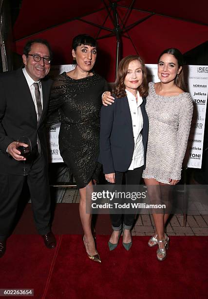 Sony Pictures Classics Co-President Michael Barker, actors Rossy de Palma, Isabelle Huppert and Adriana Ugarte attend the Sony Pictures Classics TIFF...