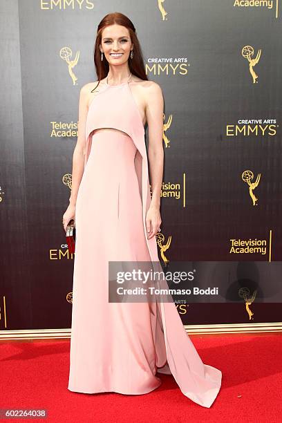 Lydia Hearst attends the 2016 Creative Arts Emmy Awards held at Microsoft Theater on September 10, 2016 in Los Angeles, California.