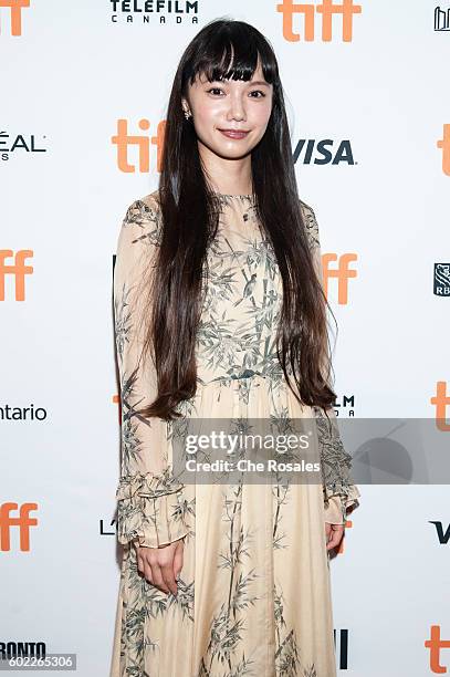 Actress Aoi Miyazaki attends the premiere of "Rage" during the 2016 Toronto International Film Festival at The Elgin on September 10, 2016 in...