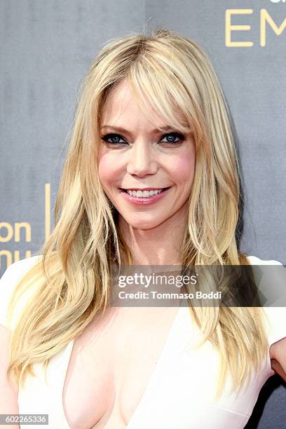 Riki Lindhome attends the 2016 Creative Arts Emmy Awards held at Microsoft Theater on September 10, 2016 in Los Angeles, California.