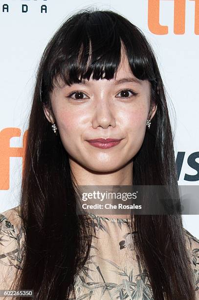 Actress Aoi Miyazaki attends the premiere of "Rage" during the 2016 Toronto International Film Festival at The Elgin on September 10, 2016 in...