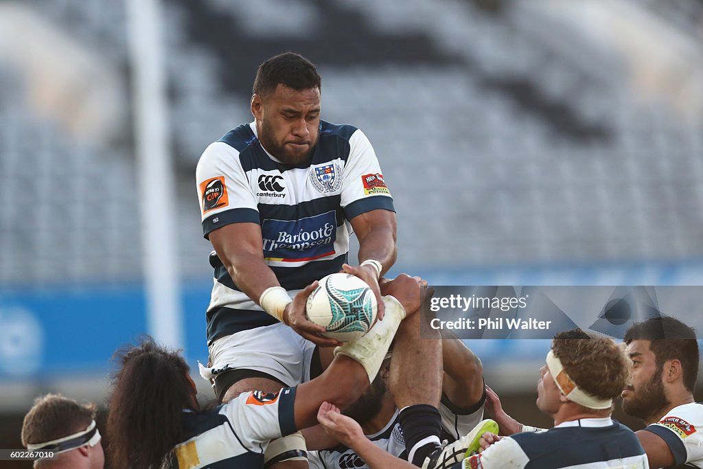 Mitre 10 Cup Rd 4 - Auckland v Waikato