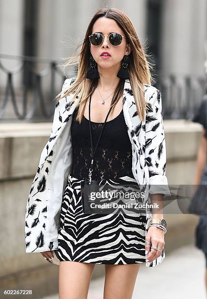 Guest is seen outside the Jonathan Simkhai show during New York Fashion Week Spring 2017 on September 10, 2016 in New York City.