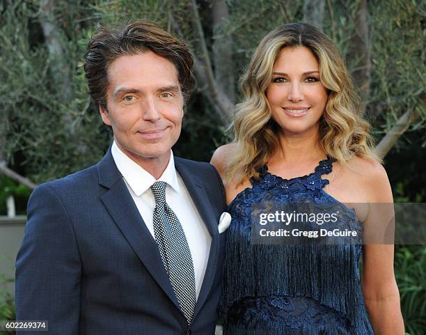 Singer Richard Marx and Daisy Fuentes arrive at Mercy For Animals Hidden Heroes Gala 2016 at Vibiana on September 10, 2016 in Los Angeles, California.