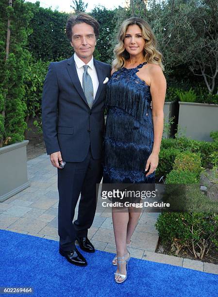 Singer Richard Marx and Daisy Fuentes arrive at Mercy For Animals Hidden Heroes Gala 2016 at Vibiana on September 10, 2016 in Los Angeles, California.