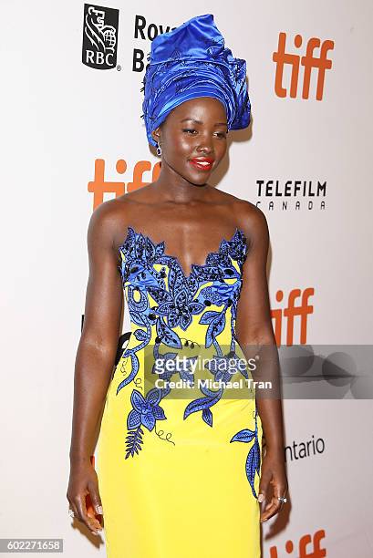 Lupita Nyong'o arrives at the 2016 Toronto International Film Festival - "Queen Of Katwe" premiere held at Roy Thomson Hall on September 10, 2016 in...