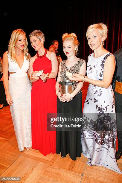 German actress Laura Preiss, german actress Cheryl Shepard and german actress Andrea Kathrin Loewig with a lot fess during the Leipzig Opera Ball...