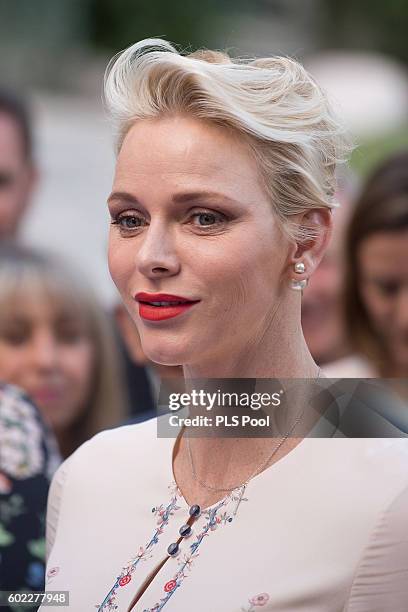 Princess Charlene attends the annual traditional "Pique Nique Monagasque" on September 10, 2016 in Monaco, Monaco.