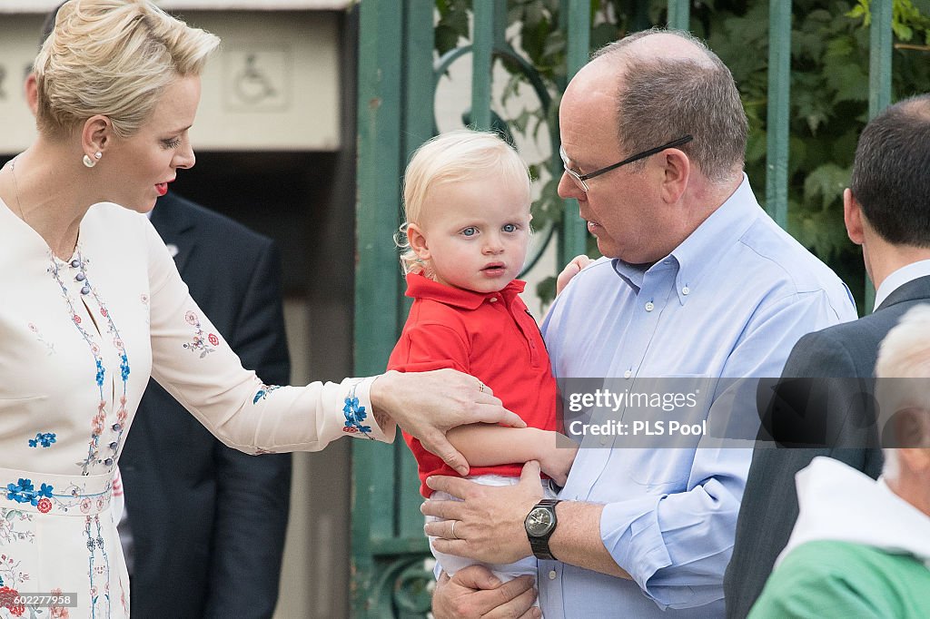 Prince Albert II And Princess Charlene Of Monaco Attend Traditional'Pique Nique Monegasque'