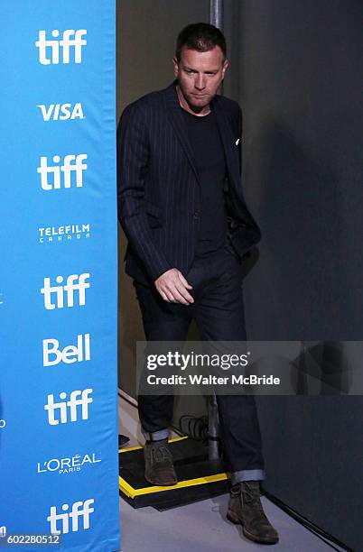 Ewan McGregor attends the 'American Pastoral' Press Conferenceduring the 2016 Toronto International Film Festival premiere at TIFF Bell Lightboxon...