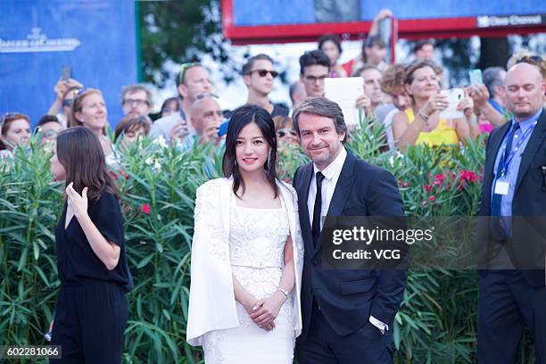 Jury members Zhao Wei and Lorenzo Vigas attend the closing ceremony of the 73rd Venice Film Festival at Sala Grande on September 10, 2016 in Venice,...