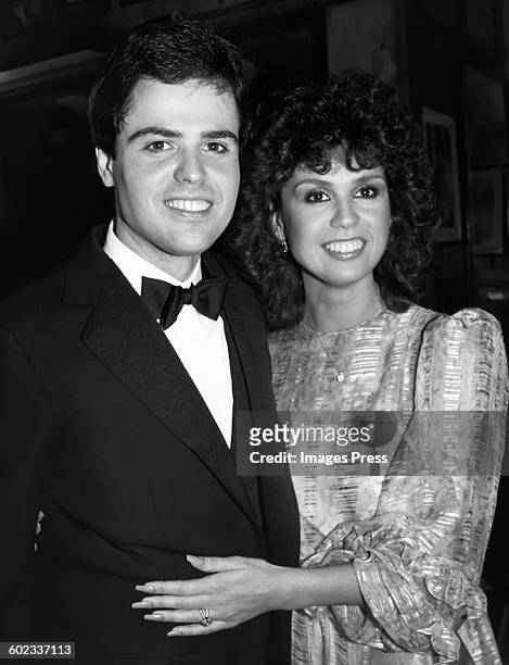 Donny Osmond and Marie Osmond circa 1982 in New York City.