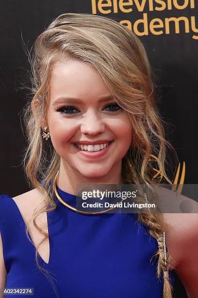 Actress Jade Pettyjohn attends the 2016 Creative Arts Emmy Awards Day 1 at the Microsoft Theater on September 10, 2016 in Los Angeles, California.