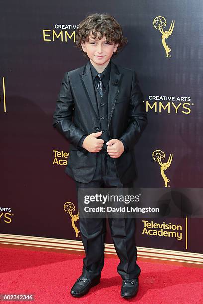 Actor August Maturo attends the 2016 Creative Arts Emmy Awards Day 1 at the Microsoft Theater on September 10, 2016 in Los Angeles, California.