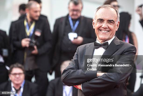 Alberto Barbera attends the Closing Ceremony during the 73rd Venice Film Festival at Palazzo del Cinema on September 10, 2016 in Venice, Italy.