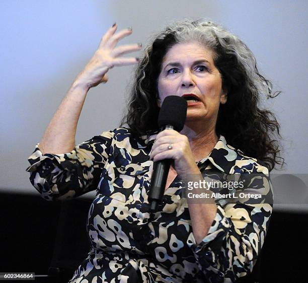 Actress Jenette Goldstein attends the Burbank International Film Festival's Presentation 30th Anniversary Screening Of "Aliens" held at AMC 16 on...
