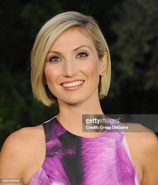 Leslie Durso arrives at Mercy For Animals Hidden Heroes Gala 2016 at Vibiana on September 10, 2016 in Los Angeles, California.