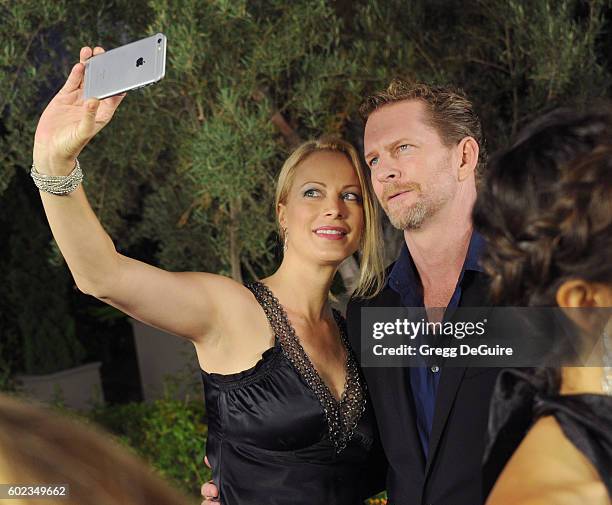 Actress Alison Eastwood and husband Stacy Poitras arrive at Mercy For Animals Hidden Heroes Gala 2016 at Vibiana on September 10, 2016 in Los...