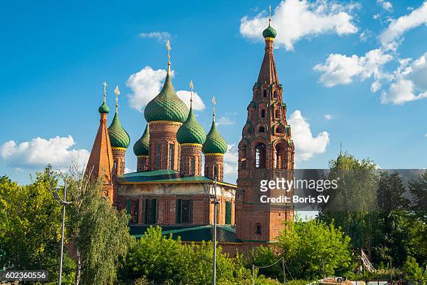 church of saint nicholas the miracle worker, yaroslavl', russia - st nicholas stock pictures, royalty-free photos & images