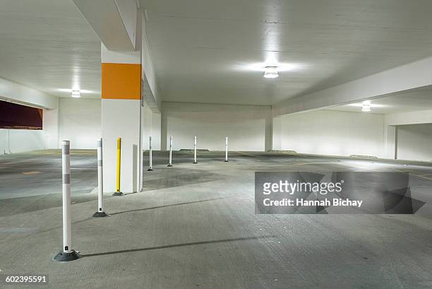 empty parking garage exit - hannah bichay stock pictures, royalty-free photos & images