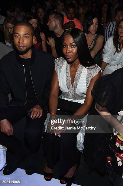 Jussie Smollett and Naomi Campbell attend the Hood By Air fashion show during New York Fashion Week: The Shows at The Arc, Skylight at Moynihan...