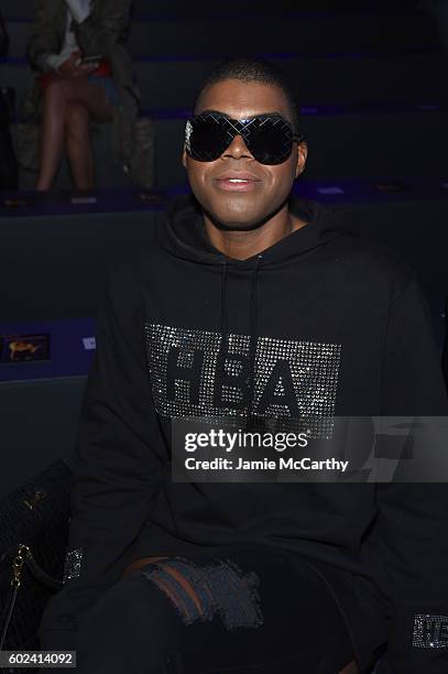 Johnson attends the Hood By Air fashion show during New York Fashion Week: The Shows at The Arc, Skylight at Moynihan Station on September 11, 2016...