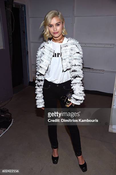Sarah Ellen attends the Erin Fetherston fashion show during New York Fashion Week: The Shows September 2016 at The Gallery, Skylight at Clarkson Sq...