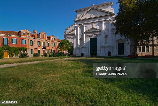 italy, venice, san pietro church in castello - castello fotografías e imágenes de stock