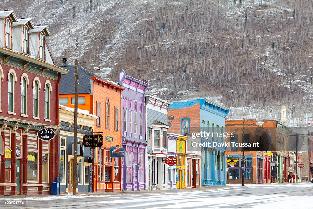 Snow in Downtown Silverton