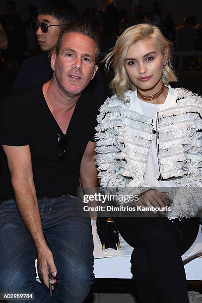 Scott Lipps and Sarah Ellen attend the Erin Fetherston fashion show during New York Fashion Week: The Shows September 2016 at The Gallery, Skylight...