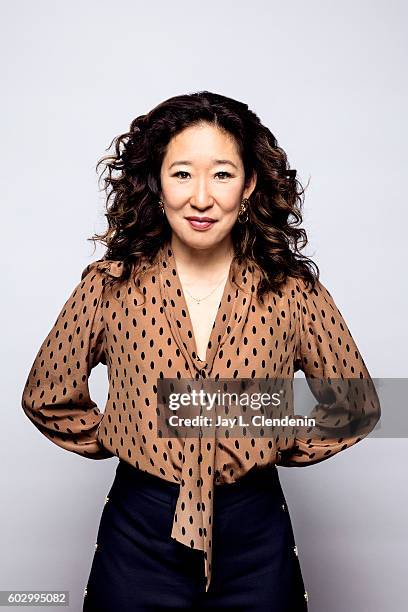 Actress Sandra Oh of Catfight' poses for a portraits at the Toronto International Film Festival for Los Angeles Times on September 9, 2016 in...