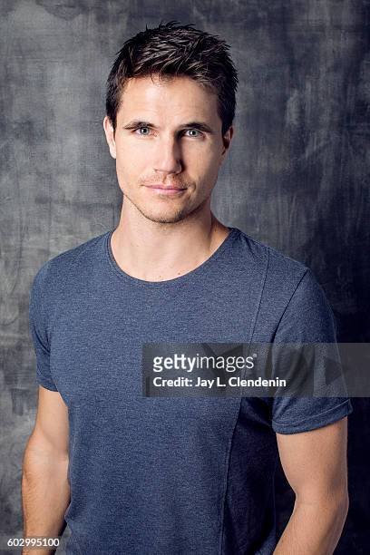 Actor Robbie Amell of the movie ARQ' poses for a portraits at the Toronto International Film Festival for Los Angeles Times on September 9, 2016 in...