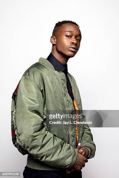 Actor Ashton Sanders of 'Moonlight' poses for a portraits at the Toronto International Film Festival for Los Angeles Times on September 10, 2016 in...
