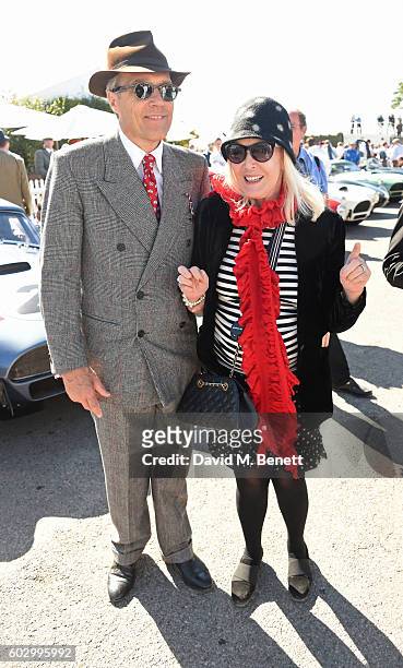 Lord Charles March and Lady Helen Stewart attend day 3 of the Goodwood Revival at Goodwood on September 11, 2016 in Chichester, England.