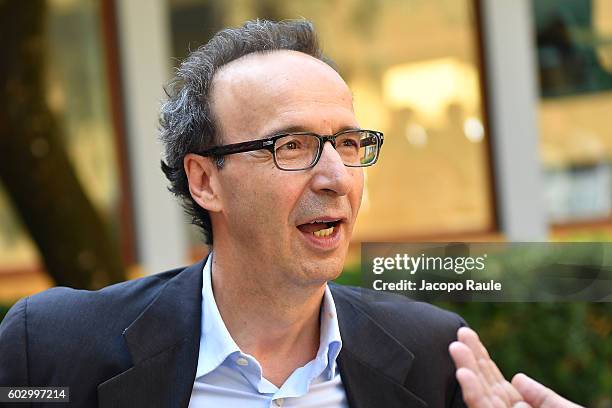 Roberto Benigni attends the Festival Della Comunicazione on September 11, 2016 in Camogli, Italy.