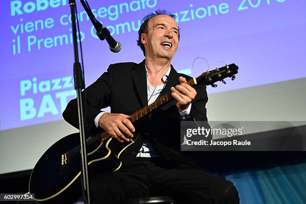 Roberto Benigni attends the Festival Della Comunicazione on September 11, 2016 in Camogli, Italy.