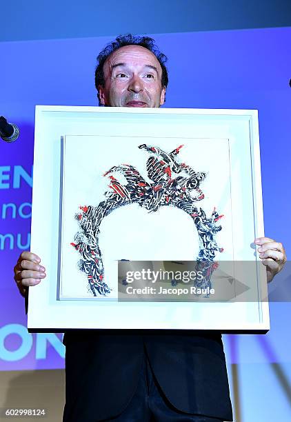 Roberto Benigni attends the Festival Della Comunicazione on September 11, 2016 in Camogli, Italy.