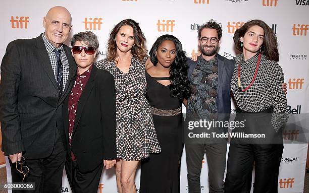 Actor Jeffrey Tambor, Jill Soloway, Actress Amy Landecker, Actress Alexandra Grey, Actor Jay Duplass and Actress Gaby Hoffmann attend the...