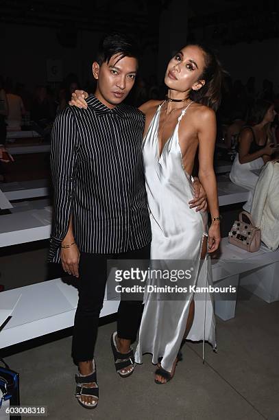 Bryanboy and guest attend the Prabal Gurung fashion show during New York Fashion Week: The Shows September 2016 at The Gallery, Skylight at Clarkson...